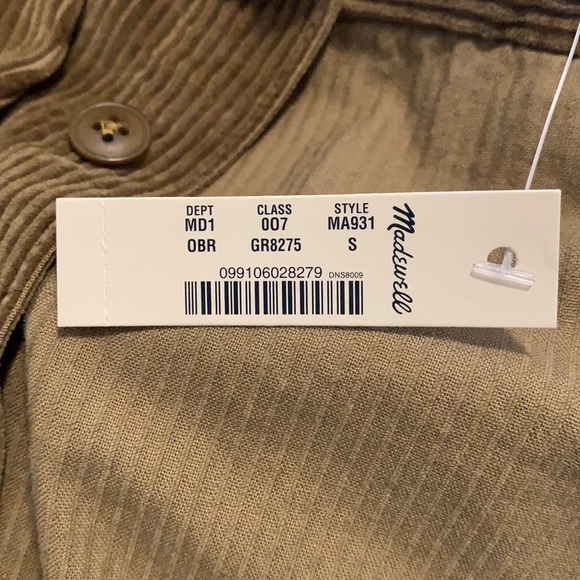 Madewell Men’s Corduroy Easy Shirt NWT - Picture 3 of 3